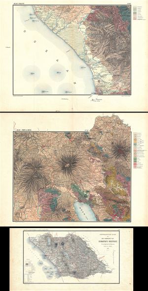 1883 Stemler Topographical and Geological Atlas of western Sumatra, Indonesia