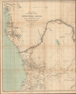 1878 Stanley / Magurn Map of Stanley's Explorations in Western Africa