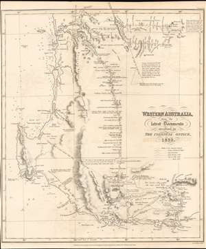 1832 Royal Geographical Society Map of Western Australia