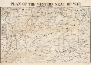 1862 Lathrop Map of the U.S. Civil War Western Theater (Kentucky and Tennessee)