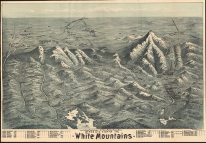 1890 Bird's Eye View of the White Mountains, New Hampshire