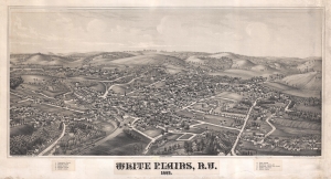 1887 Burleigh Bird's-Eye View of White Plains, New York