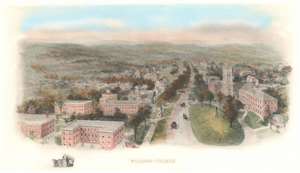 1906 Richard Rummell Bird's-Eye View of Williams College, Massachusetts