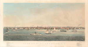 1852 Whitefield View of Williamsburg, Brooklyn