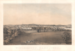 1860 Shurtleff View of Winchendon, Massachusetts