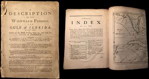 1739 John Cowley 'Description of the Windward Passage' (Bahamas, Florida, Cuba)