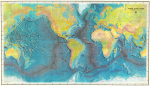 1977 Heezen and Tharp Bathymetric Map of the World