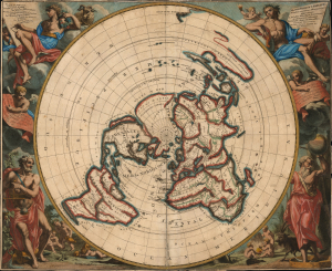 1700 Pieter van der Aa / Cassini Map of the World