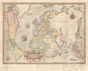 1958 Salomone 'Intellectual Property' Map of the World