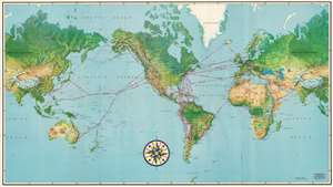 1952 Pan American World Airways System Map