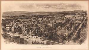 1906 Richard Rummell View of Yale Univeristy, New Haven, Connecticut