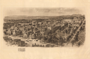 1906 Richard Rummell View of Yale University, New Haven, Connecticut
