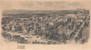 1906 Richard Rummell View of Yale Univeristy, New Haven, Connecticut