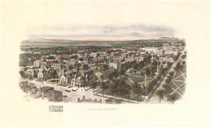1906 Richard Rummell View of Yale Univeristy, New Haven, Connecticut