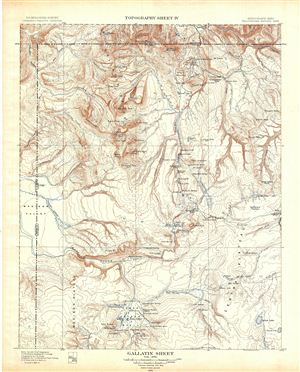 1904 USGS Topographic Map of Gallatin, Yellowstone National Park