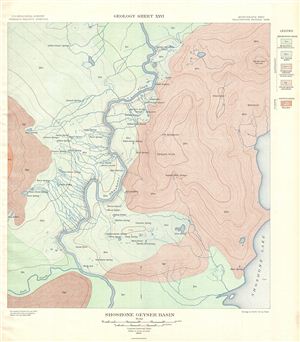 1904 USGS Geologic Map of Shoshone Geyser Basin, Yellowstone National Park