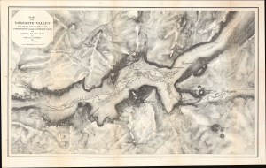 1870 Gardner Map of the Yosemite Valley, California
