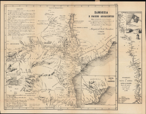 1867 Sá da Bandeira Map of the Zambezi River and Environs