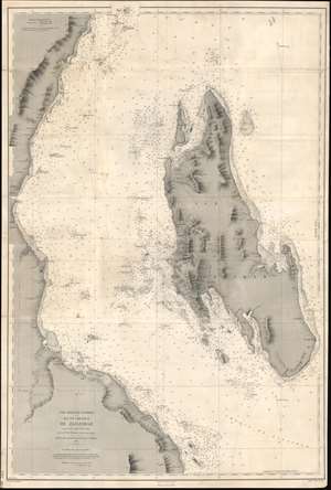 1881 Dépôt des la Marine Nautical Chart or Map of Zanzibar, Africa