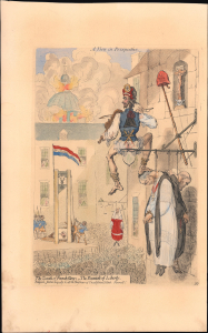 1793 / 1851 Gillray Satirical Cartoon of the French Revolution