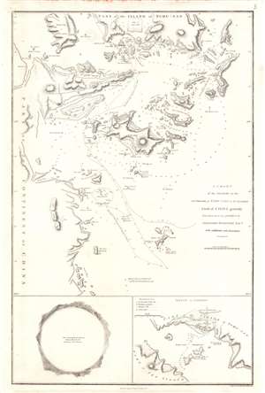 1796 John Barrow Map of Zhoushan Coast (south of Shanghai), China