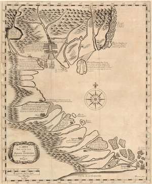 1679 Tavernier Map of Vietnam and Southern China - First Edition