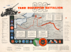 1945 Yost WWII Route Map of the 692nd Tank Destroyer Battalion in Europe