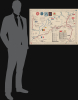 1945 World War II Pictorial Unit Route Map of the 748th Field Artillery Bn. in Europe