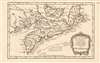 1780 Bellin Map of New Brunswick, Nova Scotia, and Newfoundland