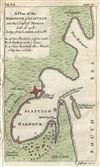 1756 Jefferys Map of Acapulco, Mexico