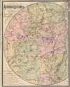 1895 Stoddard Map of the Adirondacks, New York