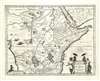 1635 Blaeu Map of Central Africa - Kingdom of Prester John