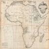 1739 Anville Wall Map of Africa (one of the most important 18th cntry maps of Africa)