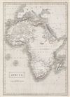 1840 Black Map of Africa