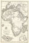 1844 Black Map of Africa