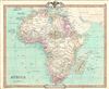 1850 Cruchley Map of Africa