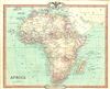 1852 Cruchley Map of Africa