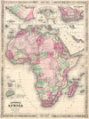 1864 Johnson Map of Africa