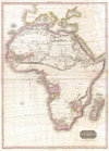 1818 Pinkerton Map of Africa