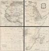 1755 Postlethwayte Four Panel Wall Map of Africa