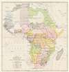 1890 Royal Geographical / Stanford Map of Africa (Scramble for Africa)