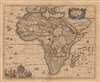 1658 Visscher Map of Africa