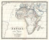 1855 Spruner Map of Africa from the 8th to the 14th century