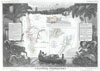 1848 Levasseur Map of Senegal, Gambia and Madagascar