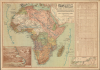 1908 Ottoman Ministry of Public Education Wall Map of Africa