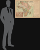 1908 Ottoman Ministry of Public Education Wall Map of Africa