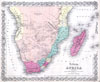 1855 Colton Map of Southern Africa