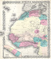 1855 Colton Map of Western Africa