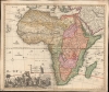 1697 Sandrart Map of Africa (first map engraved by Homann)