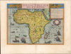1593 Cornelis De Jode Map of Africa